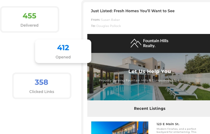 Bulk emailing tools in Wise Agent CRM for real estate lead engagement